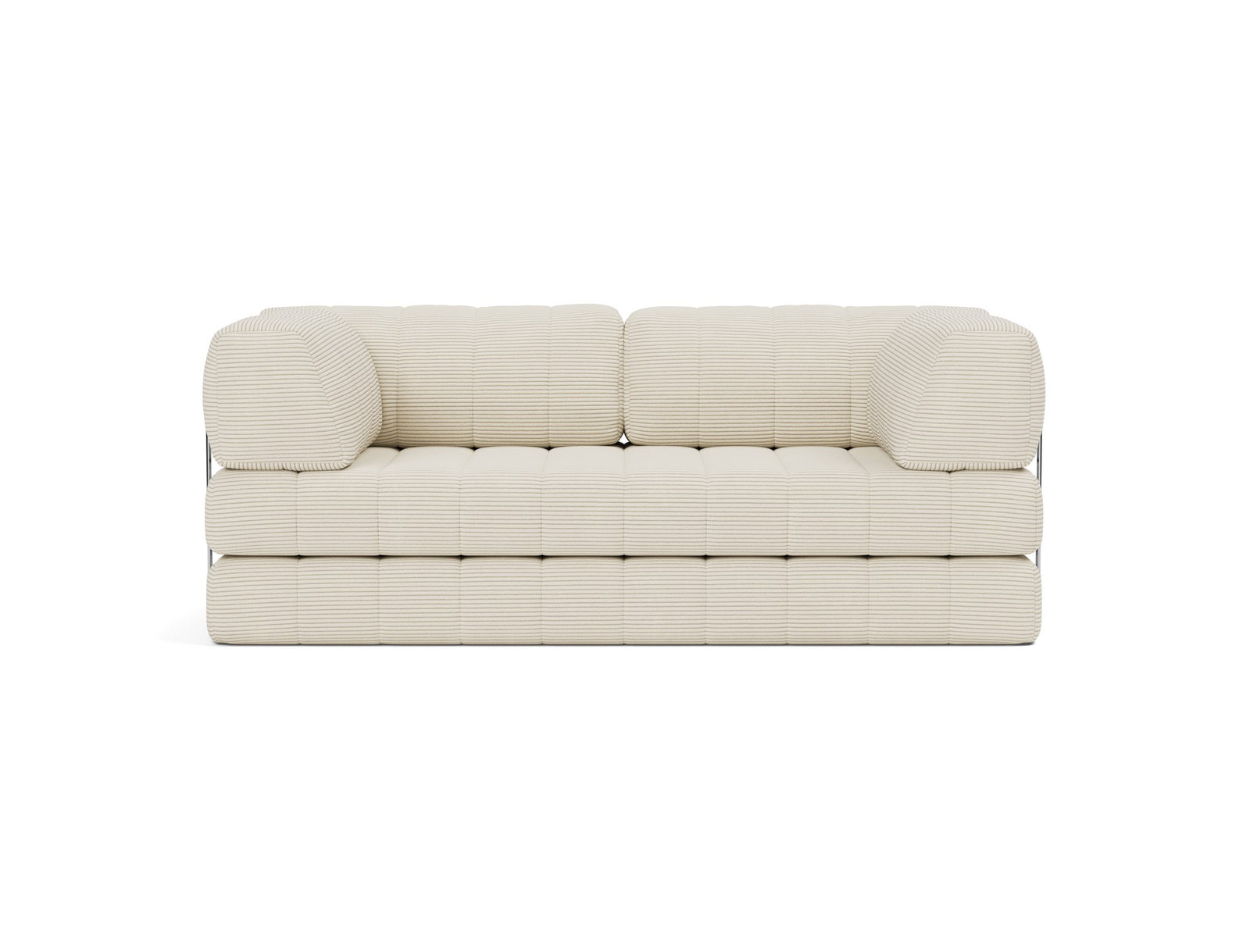 Canape convertible CozyPad 208 cm en tissu 594 Corduroy Ivory