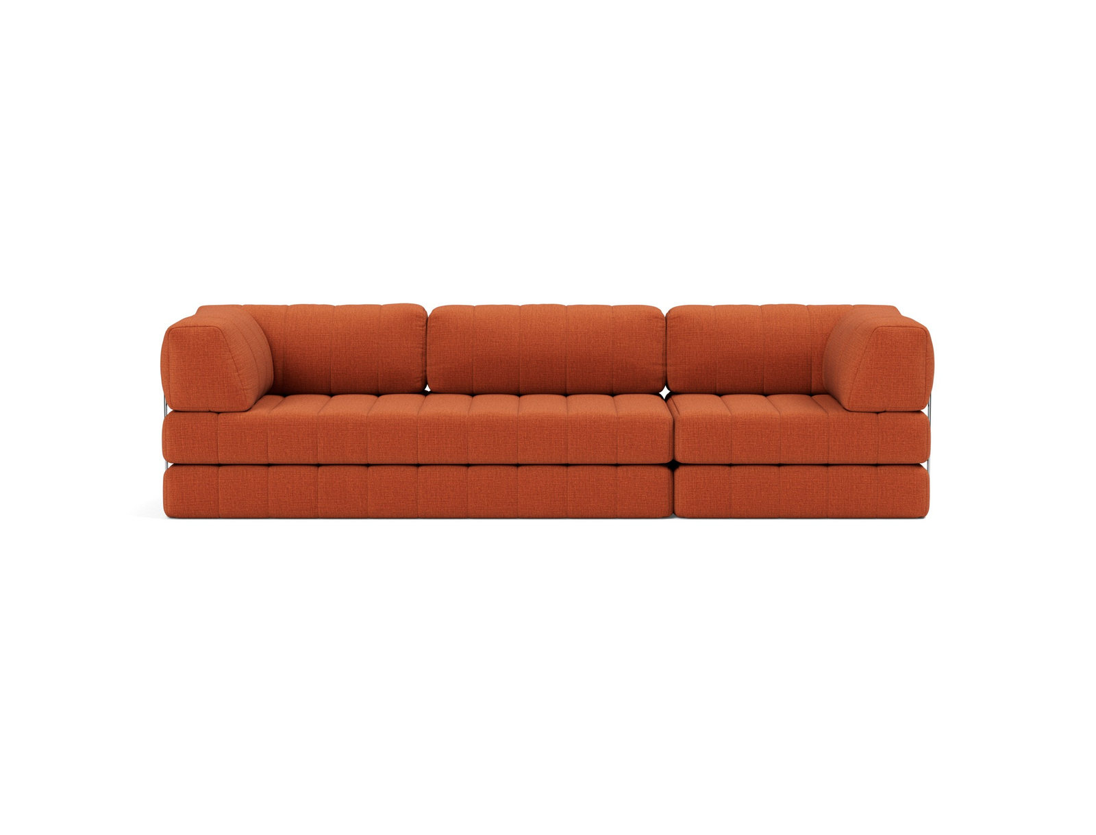 CozyPad Grand Innovation Living version 312 cm, trois places, tissu 412 Esina Rust Orange