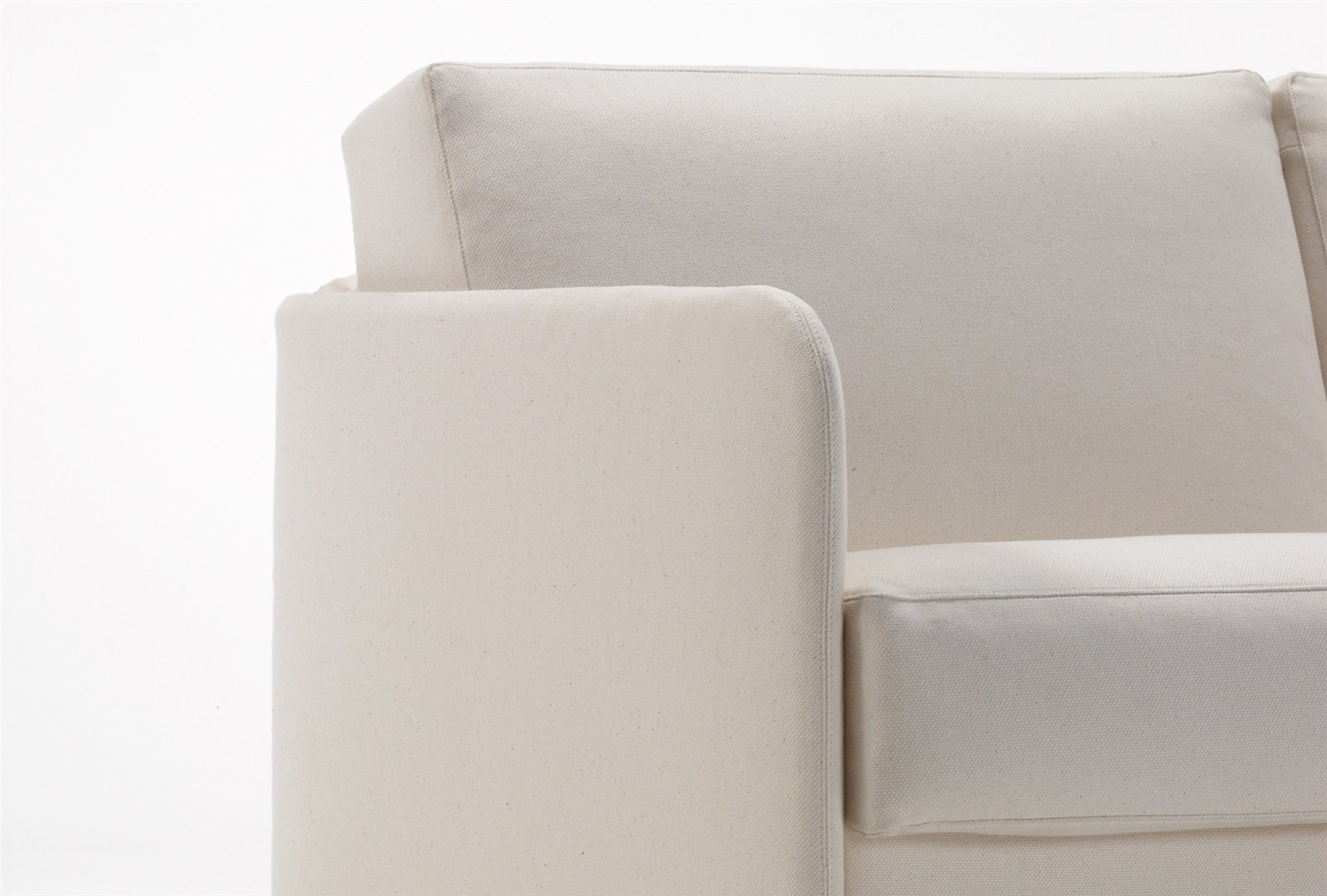 Détail de l'angle arrondi en tissu du BK 123 Tessuto