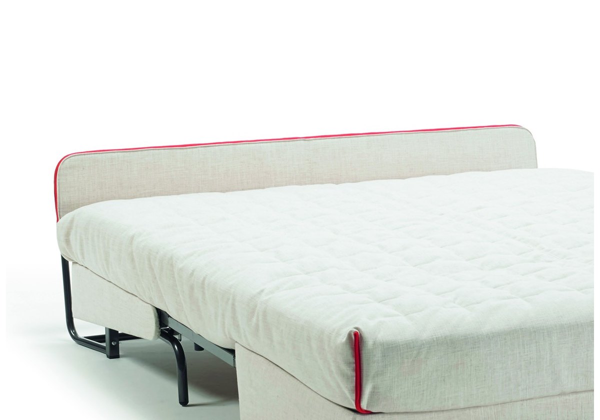 Tête de lit rembourrée BK sur le lit ouvert