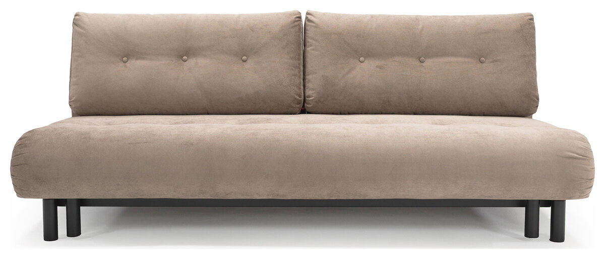 Canapé convertible Nabli scandinave en Cordufine 318 Beige, vue de face