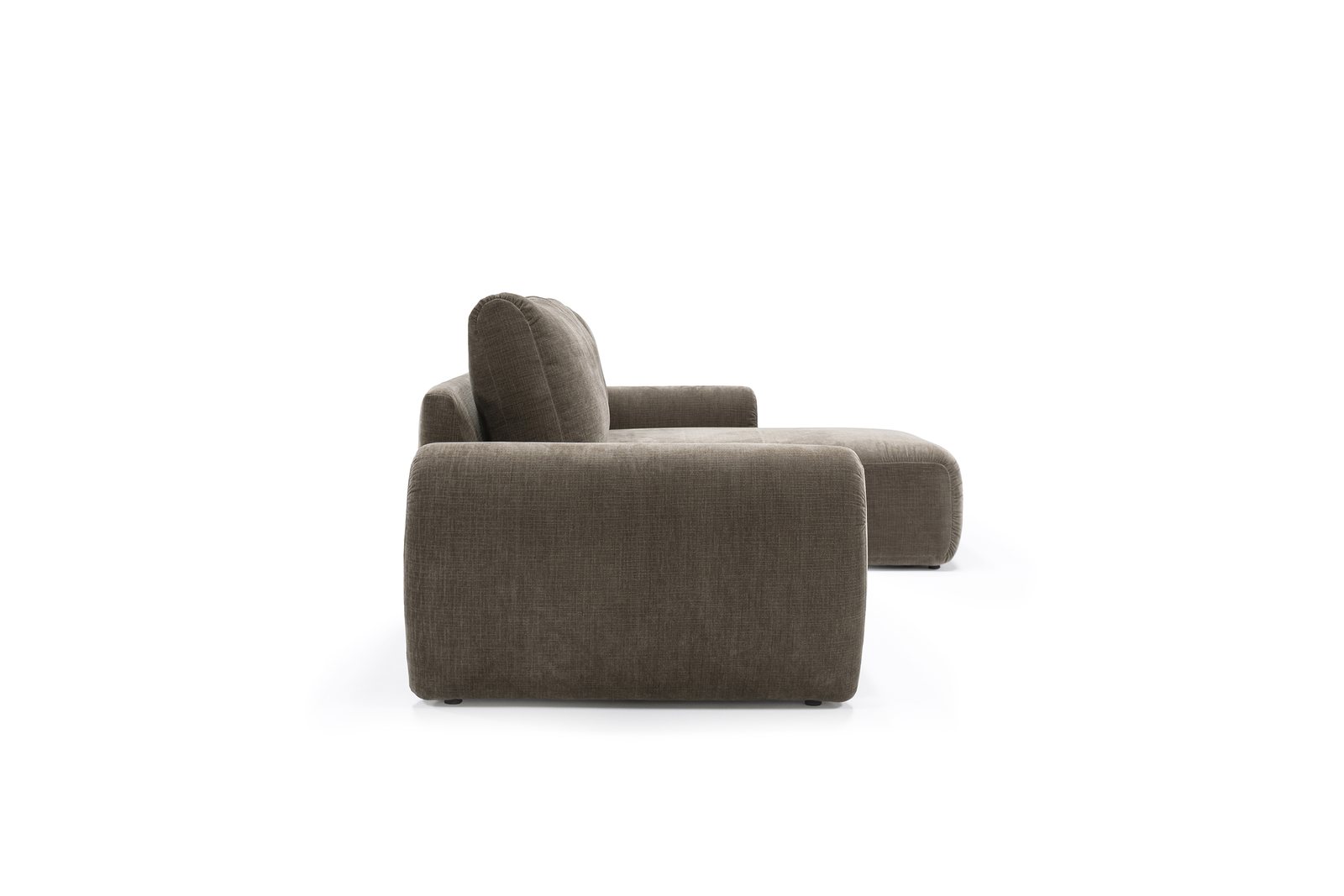 Accoudoir Curve arrondi du canapé convertible d'angle Norum scandinave