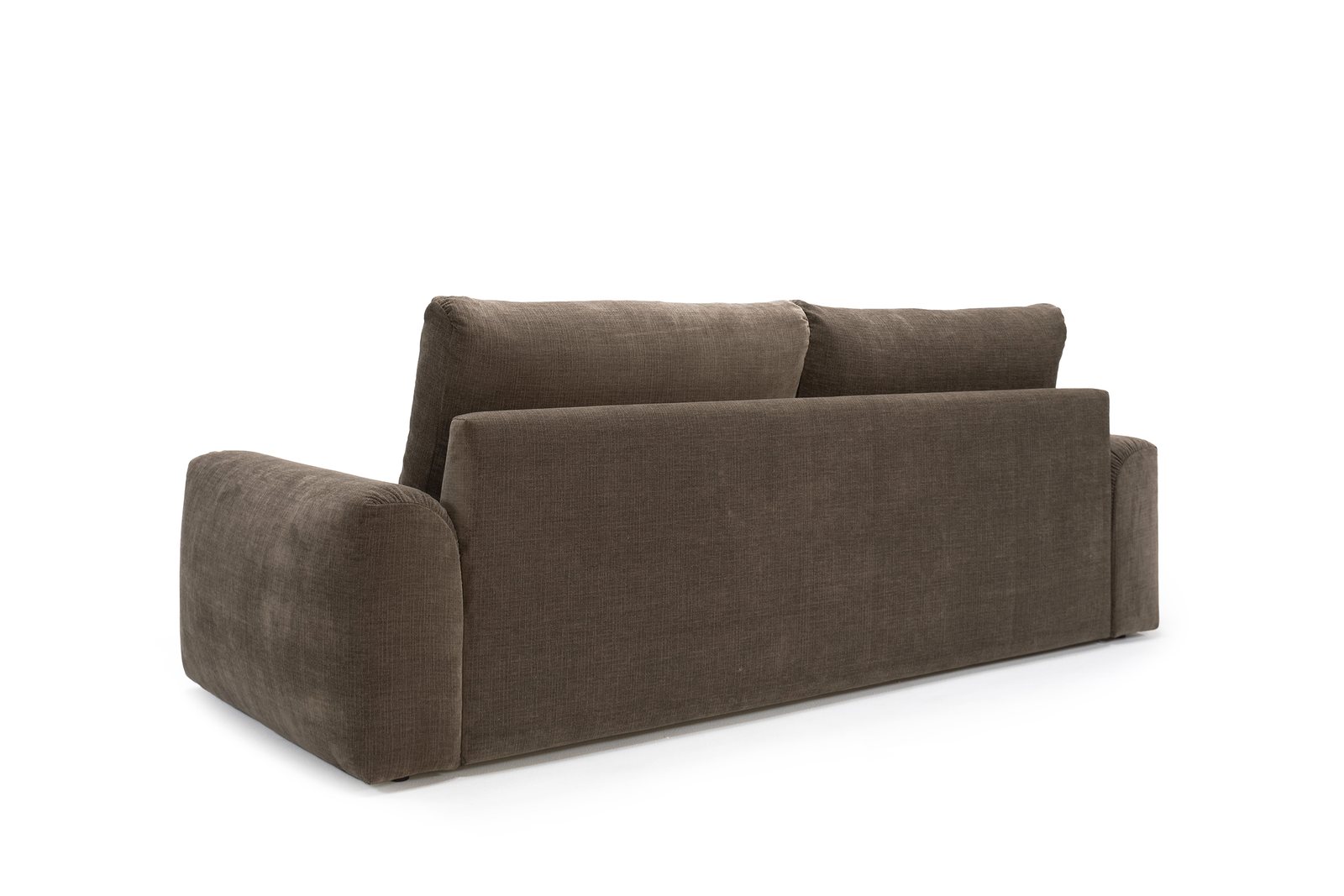 Accoudoir Chunky massif du canapé convertible Norum scandinave en Esina Cedar Brown