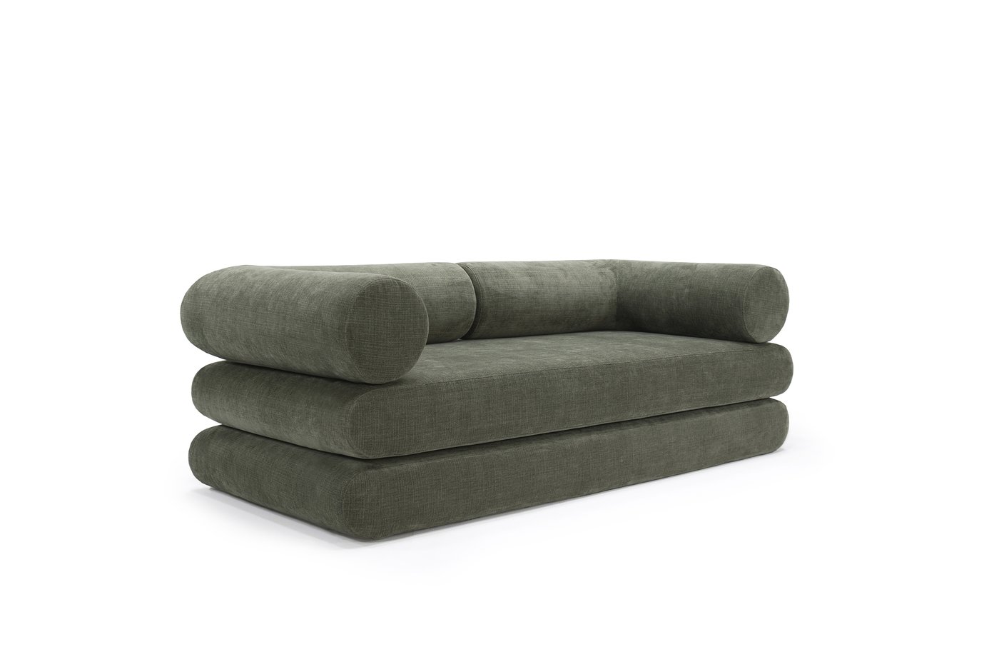 Circlus coloris 413 Esina Olive Green, tissu Esina chenille, Innovation Living